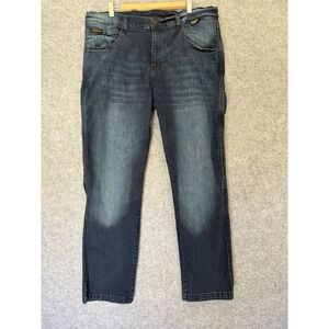 Endogear Men's Motorcycle Jeans Size 42x31, Blue/Silverstone, Made with Kevlar